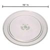 GLOB PRO SOLUTIONS 8205992 Microwave Glass Turntable Tray 15"  Diameter Approx. Replacement for and Compatible with Samsung Kenmore Heavy Duty view 2