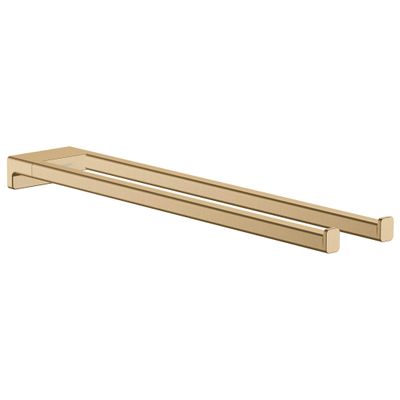 hansgrohe AddStoris Towel Holder Twin-Handle in Brushed Bronze 1-inch Accessories in Brushed Bronze, 41770140