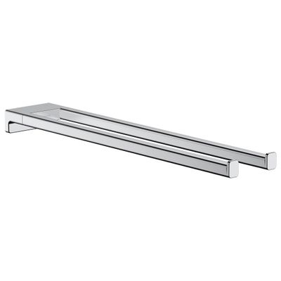 hansgrohe AddStoris Towel Holder Twin-Handle in Chrome 1-inch Accessories in Chrome, 41770000