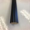 1 3/8 Inch Diameter Drapery Wood Fluted Curtain Rod 8 Ft (Black) view 1