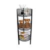 3-Tier Saving Place Basket, Market Basket, Storage Basket Organizer, Kitchen Storage Bin, Bathroom Tower Baskets, Laundry Organization (Black) view 3