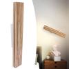 Mirror Front Light, Wooden Decorative Warm White Light Mirror Light Wall-Mount for Dormitory view 2