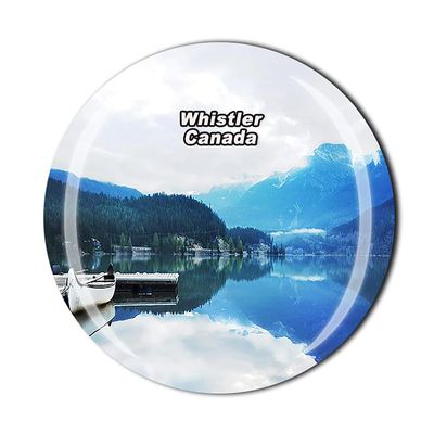 Canada 3D Whistler Fridge Magnet Souvenir Crystal Glass Magnet Travel Souvenir Collection Gift Home Kitchen Decoration
