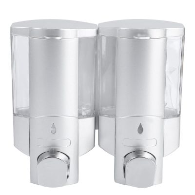 ARTIBETTER Wall Mounted Liquid Soap Dispenser Double Foaming Pump for Bathroom Kitchen Sink Shower Non-Leakage Design Transparent Window for Easy Monitoring