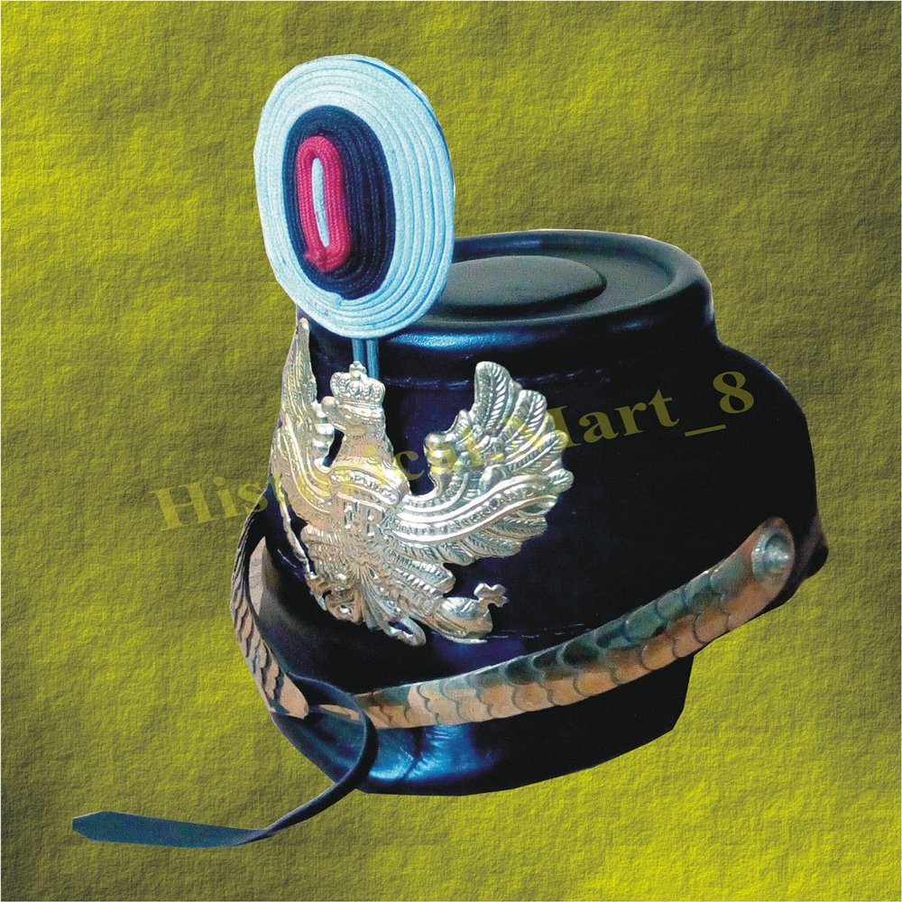 KEW HANDICRAFTS Prussia-Shako-for-Officer-Ranks-of-The-Jagerbatallion-Tschako-Helmet-z