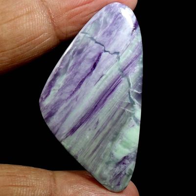 Dazzlegems 74.35 Cts. Very Rare Kammererite Chrome Clinochlore Tumbled Stone from Turkey-TM-19