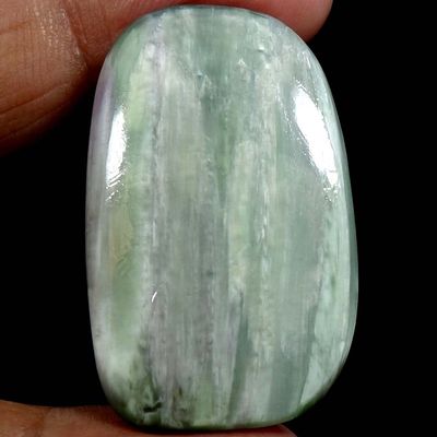 Dazzlegems 64.05 Cts. Very Rare Kammererite Chrome Clinochlore Tumbled Stone from Turkey-TM-33