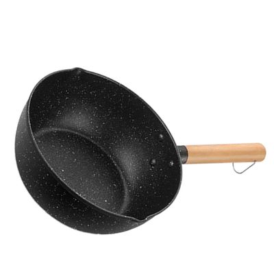 1pc Non-stick Medical Stone Saucepan for Food for Soup Noodles and Heating Convenient Hanging Design and Leak Pouring
