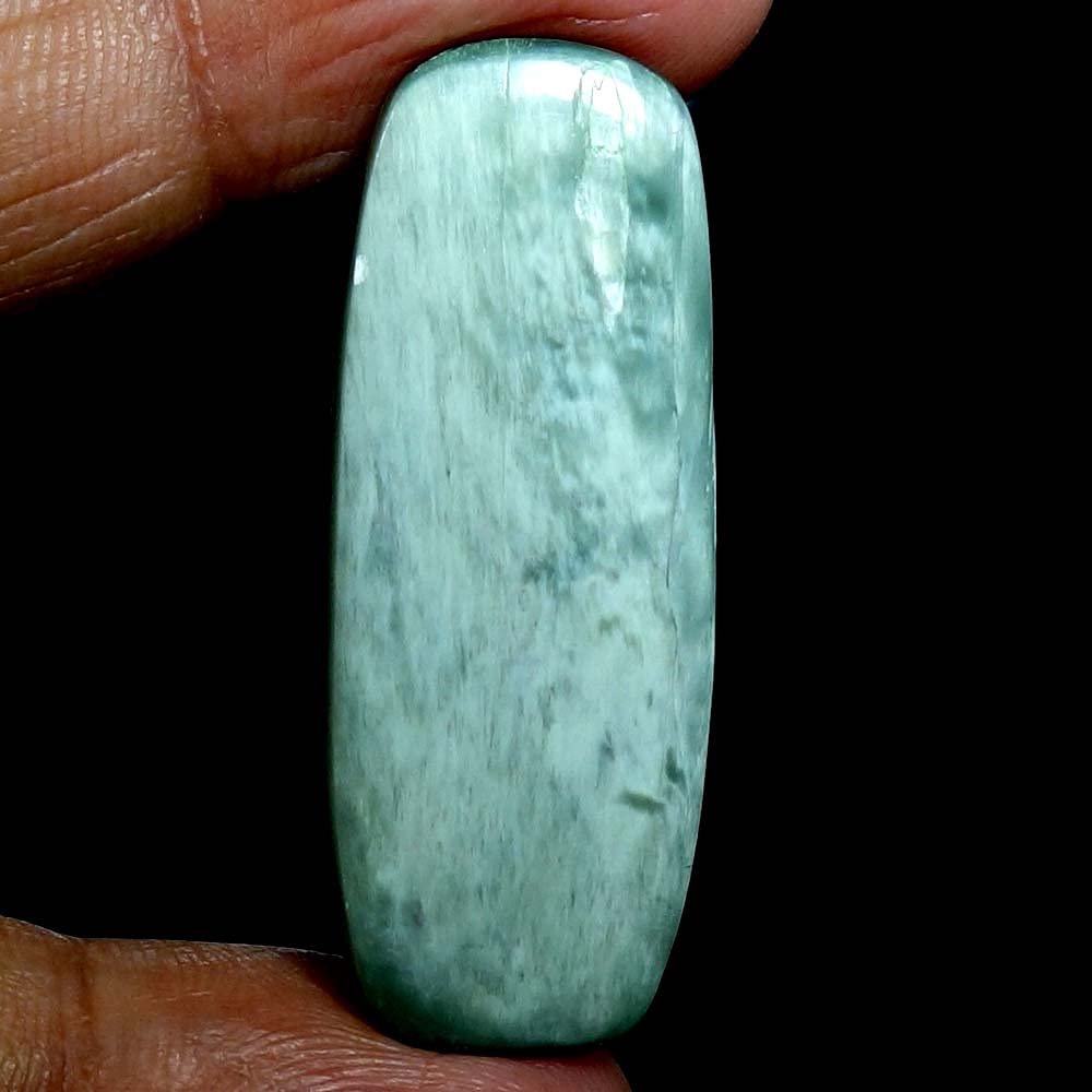 Dazzlegems 34.00 Cts. Very Rare Kammererite Chrome Clinochlore Tumbled Stone from Turkey-TM-36