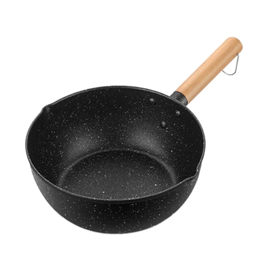 1pc Non-stick Stone Cooking Pot with Lid for Food and Soup Leak Design Extended Handle Easy Storage Versatile Kitchen Essential