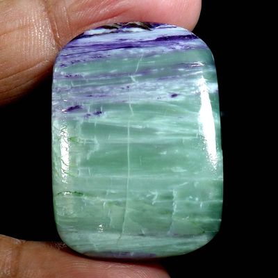 Dazzlegems 69.65 Cts. Very Rare Kammererite Chrome Clinochlore Tumbled Stone from Turkey-TM-42