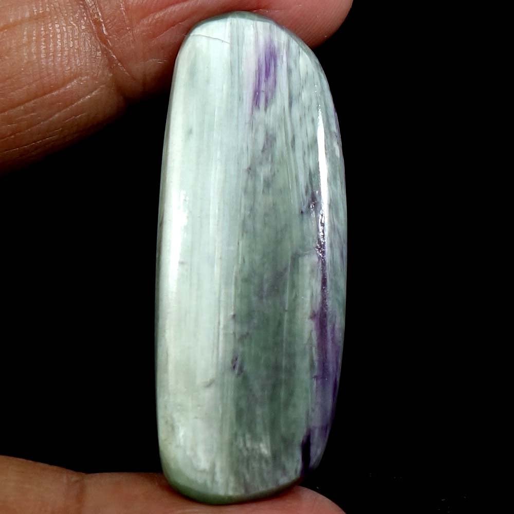 Dazzlegems 46.00 Cts. Very Rare Kammererite Chrome Clinochlore Tumbled Stone from Turkey-TM-58