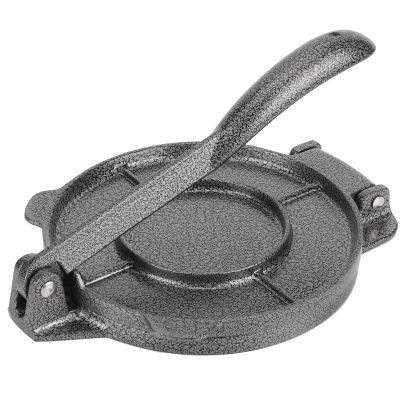 6.5in Cast Iron Tortilla Press, Tortilla Press Maker Corn Tortillas Dough Pressing Tools for Flour Tortilla Roti Kitchen Supplies Gray