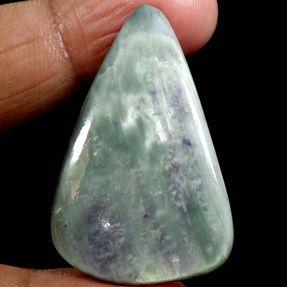 Dazzlegems 58.85 Cts. Very Rare Kammererite Chrome Clinochlore Tumbled Stone from Turkey-TM-60