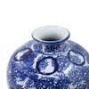 A&B Home 13'' Blue & White Porcelain Vase Ancient Circular Ceramic Flower Pot Home Decoration view 3