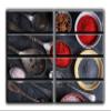 8 Huge Piece Spices and Peppers in Spoons Wall Art Decor Picture Painting Poster Print on Canvas Panels Pieces - Vegan Theme Wall Decoration Set - Seasoning Salt Wall Picture for Kitchen 8p, 70x100 view 1