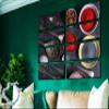 8 Huge Piece Spices and Peppers in Spoons Wall Art Decor Picture Painting Poster Print on Canvas Panels Pieces - Vegan Theme Wall Decoration Set - Seasoning Salt Wall Picture for Kitchen 8p, 70x100 view 4