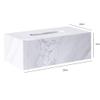 Cube Square Tissue Holder Box,Natural Smooth Marble Tissue Holder, Napkin Holder Pumping Paper Case Dispenser,Large Vanity Box,for Bathroom Vanity Countertops, Bedroom Dressers,Night Stands view 3