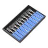 10pcs Tungsten Carbide Steel Burrs Rotary Files Metalworking Carving Tool Set 2.35 * 6mm for Carving/Shaping view 3