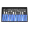 10pcs Tungsten Carbide Steel Burrs Rotary Files Metalworking Carving Tool Set 2.35 * 6mm for Carving/Shaping view 4