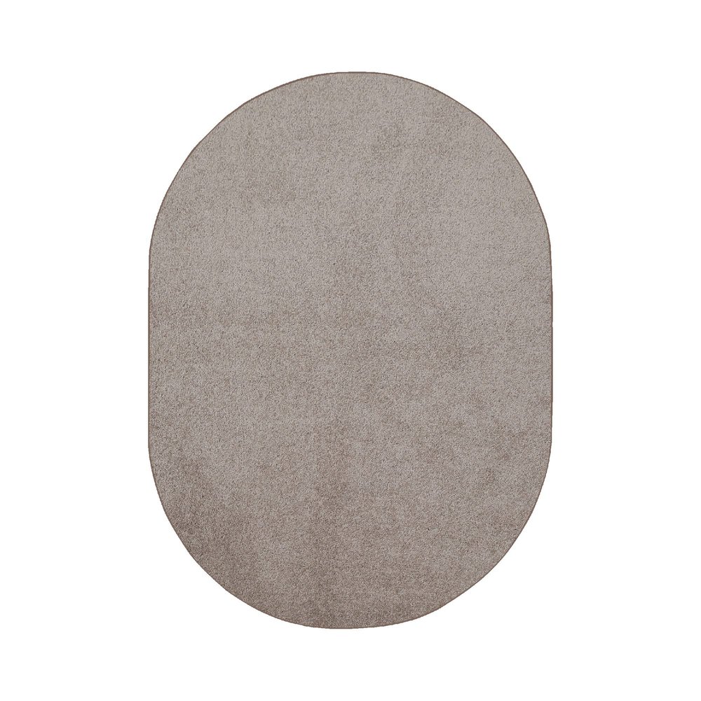 Furnish my Place Modern Indoor/Outdoor Commercial Solid Color Rug - Beige, 4' x 28' Oval, Pet and Kids Friendly Rug. Made in USA, Area Rugs Great for Kids, Pets, Event, Wedding