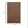 Furnish my Place Modern Indoor/Outdoor Commercial Solid Color Rug - Brown, 3' x 10', Runner, Pet and Kids Friendly Rug. Made in USA, Area Rugs Great for Kids, Pets, Event, Wedding view 3