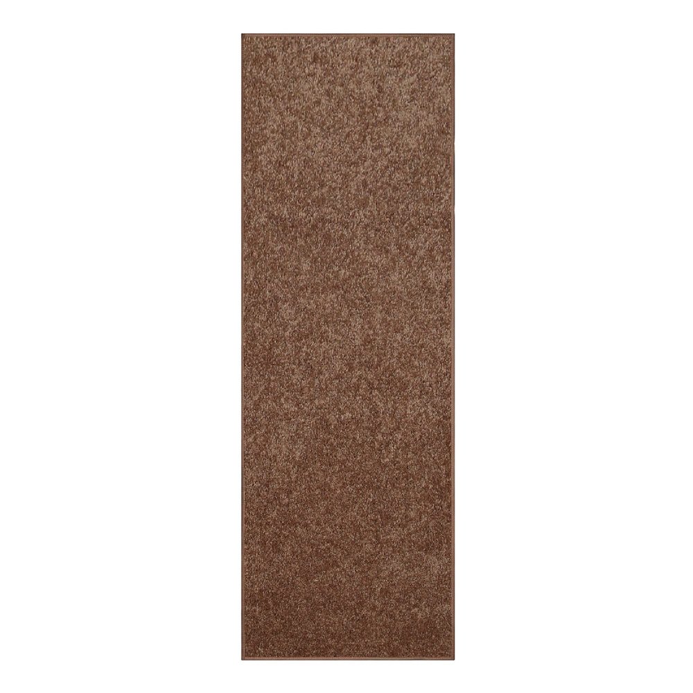 Furnish my Place Modern Indoor/Outdoor Commercial Solid Color Rug - Brown, 3' x 16', Runner, Pet and Kids Friendly Rug. Made in USA, Area Rugs Great for Kids, Pets, Event, Wedding