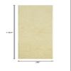 Furnish my Place Modern Plush Solid Color Rug - Yellow, 3' x 10', Pet and Kids Friendly Rug. Made in USA, Area Rugs Great for Kids, Pets, Event, Wedding view 3