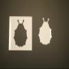 8" Lady Bug Reusable (SRAL) Mylar Stencil - Art Supplies view 1