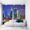 Niwo ART - New York Manhattan Midtwon Skyline, Removable Wall Mural | Self-Adhesive Large Wallpaper (96"x144") view 3