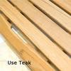 U/D Bathroom Board, Bath Mat for Luxury Shower, Wooden Sturdy Water Proof Bathroom Board, for Bathroom,Tub and Shower,Teak,50x80cm view 3