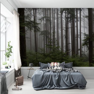Niwo ART - Forest, Removable Wall Mural | Self-Adhesive Large Wallpaper (64"x96")
