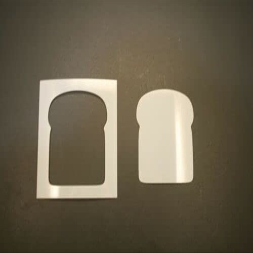 12" Bread Reusable (SRAL) Mylar Stencil - Art Supplies