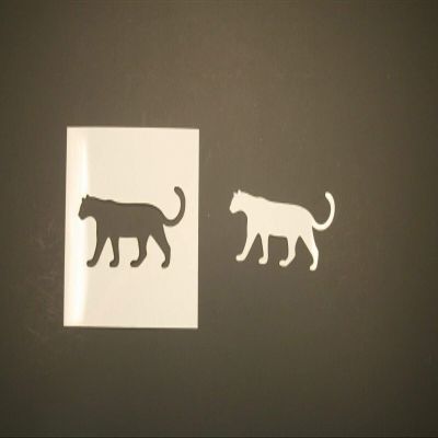 8" Leopard Reusable (SRAL) Mylar Stencil - Art Supplies