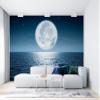 Niwo ART - Full Moon Rising Over the Ocean, Removable Wall Mural | Self-Adhesive Large Wallpaper (64"x96") view 3