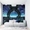 Niwo ART - Outer Space Views from The Spaceship, Removable Wall Mural | Self-Adhesive Large Wallpaper (96"x144") view 3