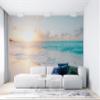 Niwo ART - Beach Sunset, Removable Wall Mural | Self-Adhesive Large Wallpaper (64"x96") view 3