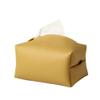 Ceramic Joe Simple Creative Environmental Protection Leather Tissue Box Living Room Toilet Tissue Storage Box High Grade Suction Box (Yellow) view 1