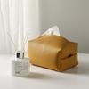 Ceramic Joe Simple Creative Environmental Protection Leather Tissue Box Living Room Toilet Tissue Storage Box High Grade Suction Box (Yellow) view 3