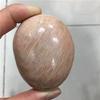 1pc puquancrystal Natural Bulk Crystal Gemstone Orange Moonstone Palm Stones for Home Decoration view 1