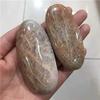 1pc puquancrystal Natural Bulk Crystal Gemstone Orange Moonstone Palm Stones for Home Decoration view 3