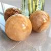 1pc puquancrystal Natural Golden Healer Quartz Spheres Yellow Hematoid Stone 60-70mm for Home Decoration view 2