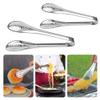 Mini Tongs 5Pcs Serving Tongs Salad Tongs Grilling Tongs Stainless Steel Food Tong for Bread Steak BBQ Buffet Kitchen Cooking Tool(S) view 2