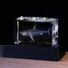 Qianwei 3D Crystals Shark Gifts for Shark Lovers,Shark Decor Glass Figurine Shark Jaw Stuff Birthday for Lovers,Keepsake&Paperweight view 4