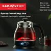 Automatic intelligent cooking device glass boil tea ware Electric kettle Spray tea maker glass tea pot (A52 black AU plug) view 4