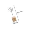 VOSAREA 6pcs Memo Holders Heart Music Note Flower Moon Designs Photo Clips for Desk Decoration and Message Display view 2