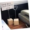 VOSAREA 6pcs Memo Holders Heart Music Note Flower Moon Designs Photo Clips for Desk Decoration and Message Display view 4