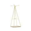 CXJJ Light Luxury Style Creative Iron Jewelry Rack Nordic Ins Simple Jewelry Storage Display Stand Golden Office Home Bedroom Living Room (Color : A) view 1