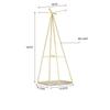 CXJJ Light Luxury Style Creative Iron Jewelry Rack Nordic Ins Simple Jewelry Storage Display Stand Golden Office Home Bedroom Living Room (Color : A) view 2