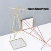 CXJJ Light Luxury Style Creative Iron Jewelry Rack Nordic Ins Simple Jewelry Storage Display Stand Golden Office Home Bedroom Living Room (Color : A) view 4